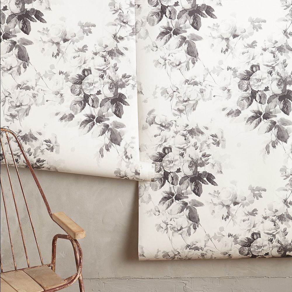 Anthropologie Smoky Rose Wallpaper